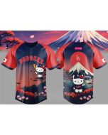 Youth Los Angeles Dodgers Red 2026 Hello Kitty x Japanese Heritage Night Jersey