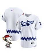 Youth Los Angeles Dodgers White LAD x Peanuts 2026 Baseball Jersey