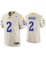 Youth Los Angeles Rams #2 Robert Woods Bone Vapor Untouchable Limited Stitched Jersey