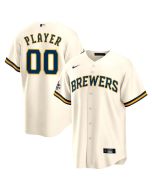 Youth Milwaukee Brewers Cream 2025 MLB All-Star Game Home Custom Replica Jersey
