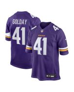 Youth Minnesota Vikings #41 Jake Golday Purple 2026 NFL Draft Game Jersey