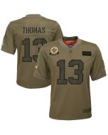 Youth New Orleans Saints #13 Michael Thomas 2019 Camo Salute To Service Stitched NFL Jersey