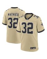Youth New Orleans Saints #32 Tyrann Mathieu Gold Gameday Golds Alternate Game Player Jersey