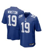 Youth New York Giants #19 Jameis Winston Royal Team Game Jersey