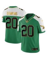 Youth Philadelphia Eagles #20 Brian Dawkins Kelly Green Alternate Gold Vapor Limited Jersey (Green Gold)