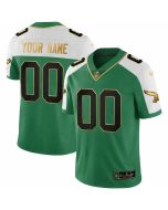 Youth Philadelphia Eagles Kelly Green Alternate Gold Vapor Limited Custom Jersey
