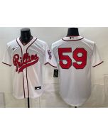 Youth Philadelphia Phillies #59 Jhoan Duran White 2026 Field of Dreams Stadium Jersey (White)