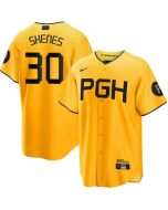 Youth Pittsburgh Pirates #30 Paul Skenes Gold City Connect Stitched Jersey (Gold)