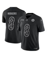 Youth Pittsburgh Steelers #8 Aaron Rodgers Black 2026 Salute to Service Vapor F.U.S.E. Limited Jersey
