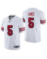 Youth San Francisco 49ers #5 Trey Lance New White Color Rush Limited Stitched Jersey