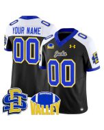 Youth South Dakota State Jackrabbits Black Alternate 2025 Vapor F.U.S.E. Limited Custom Jersey