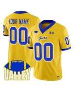 Youth South Dakota State Jackrabbits Gold 2025 Vapor F.U.S.E. Limited Custom Jersey (Gold)