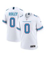 Youth Tennessee Titans #0 Calvin Ridley White Game Jersey