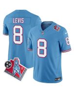 Youth Tennessee Titans #8 Will Levis Light Blue 1997 Throwback Vapor F.U.S.E. Limited Jersey
