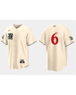 Youth Texas Rangers #6 Josh Jung Cream 2023 City Connect Stitched Baseball Jersey